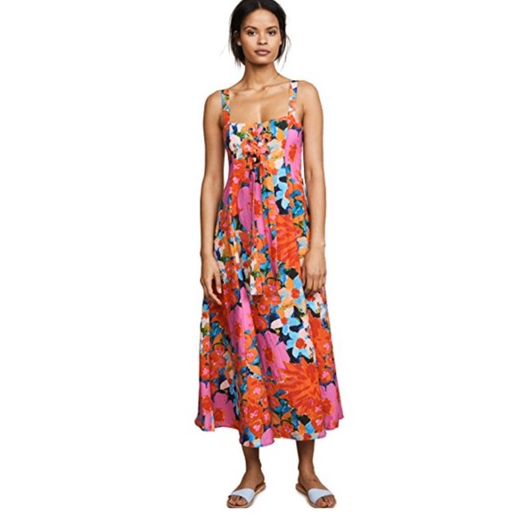 mara hoffman floral dress